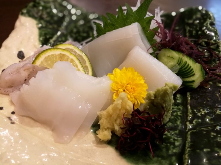 三島高田屋　いか刺し
