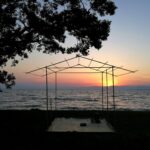 日本一大きな琵琶湖の夕陽と帰庵　2017年5月
