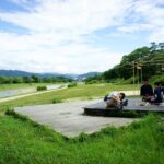 鴨川茶会をTV撮影　2015年7月　京都