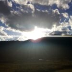 岐阜県養老山の落陽