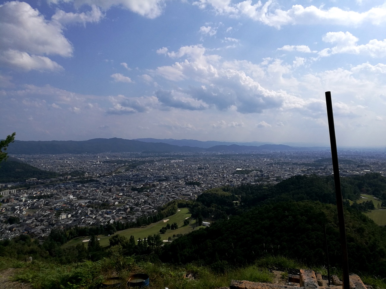 船山からの京都市内