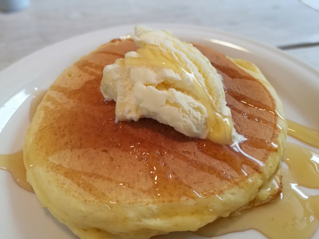 オサンポカフェ　ホットケーキ