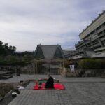近代的な建築と竹の茶室　2017年3月　国立京都国際会館
