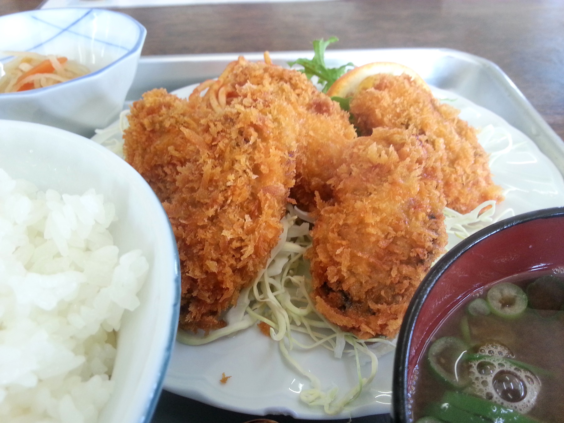 牡蠣フライ定食