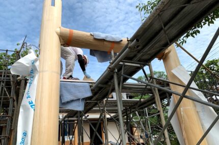 京都嵐山　西光院　山門新築工事