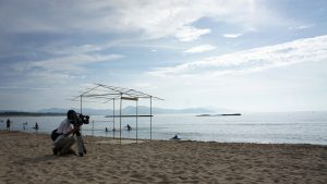 【動画】夕日ヶ浦 夕日茶会 竹の茶室帰庵