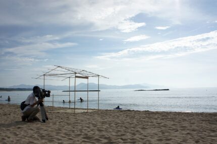 【動画】夕日ヶ浦　夕日茶会　竹の茶室帰庵