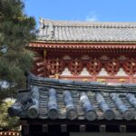 大徳寺の風景　金毛閣と石畳