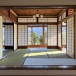 京都吉田神楽岡町改修工事 リビングと和室の関係