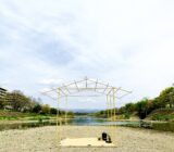 鴨川中洲で帰庵茶会