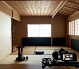 山中工務店茶室のプロモーション映像撮影